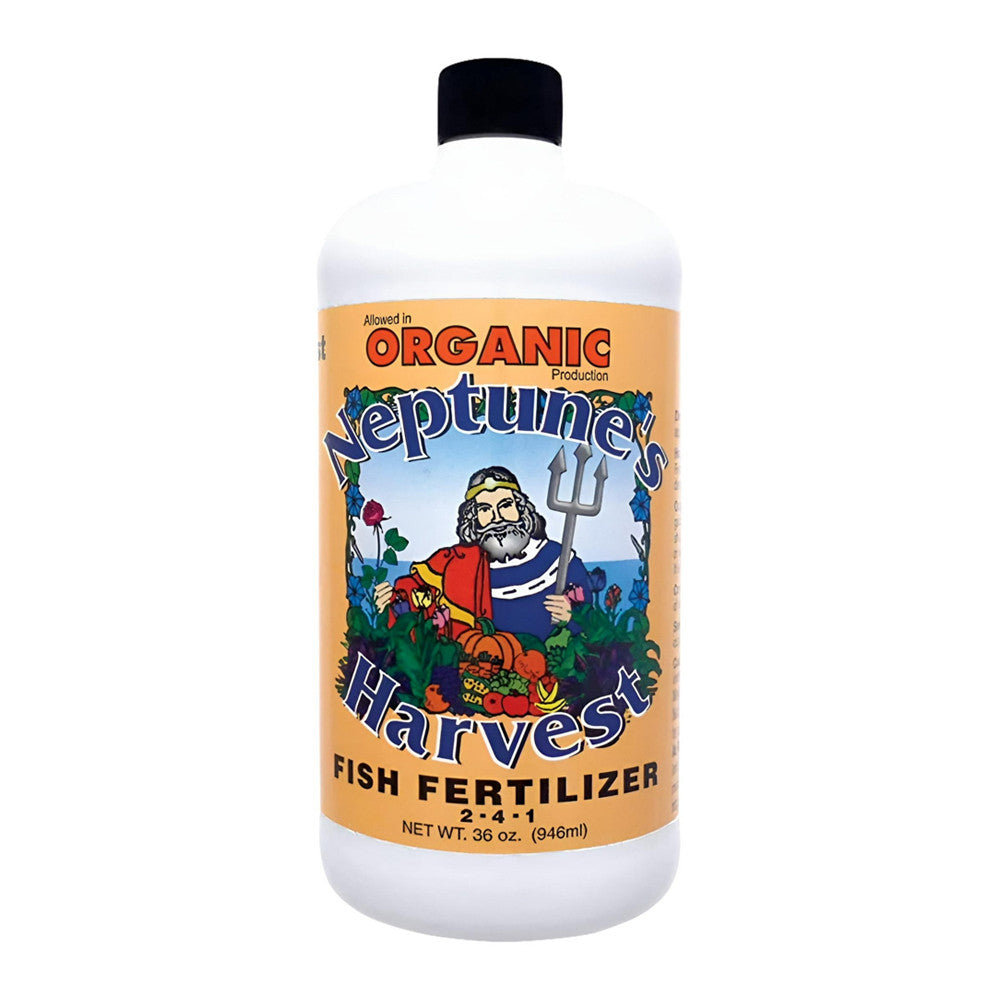 Neptunes Harvest Organic Fish Fertilizer 2-4-1 Protects Vitamins And Amino Acids, 36 Oz